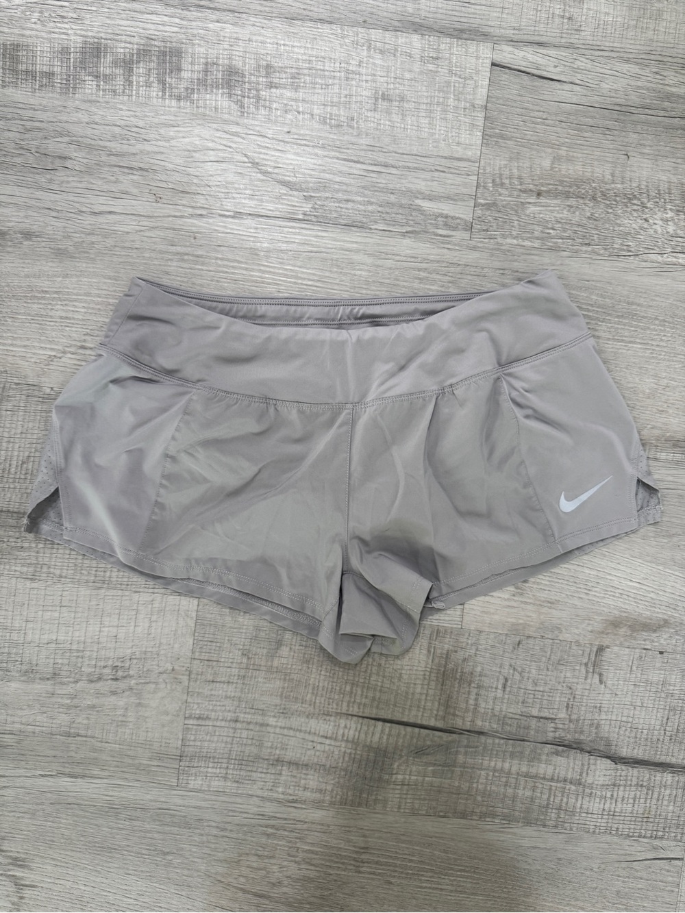 Nike Women's Light Gray Athletic Running Shorts